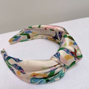 Anthropologie silky floral headband
